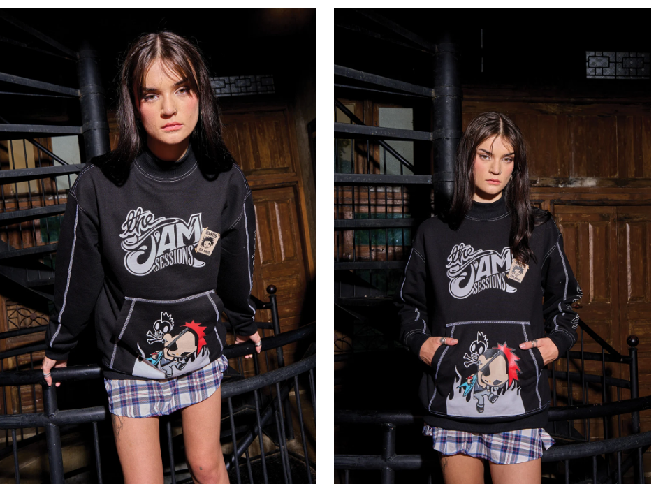 Punkstar Tokidoki Black Sweatshirt